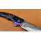 DNIPROV WAVE folding knife handmade by master Androshcuk knives, steel - Damasteel, 64 HRC. Photo 3